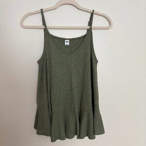 Old Navy Green Ruffle Hem Tank Top – Women’s M